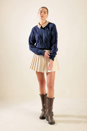 TOTALLY SMITTEN PULLOVER SWEATER TOP.