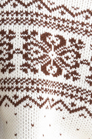 SNOWFLAKE GLAM PULLOVER SWEATER TOP.