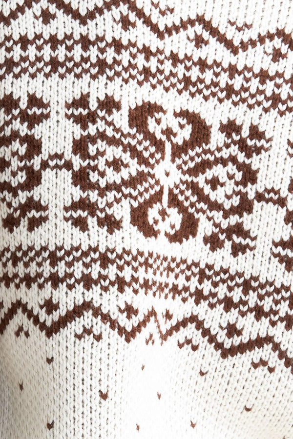 SNOWFLAKE GLAM PULLOVER SWEATER TOP.