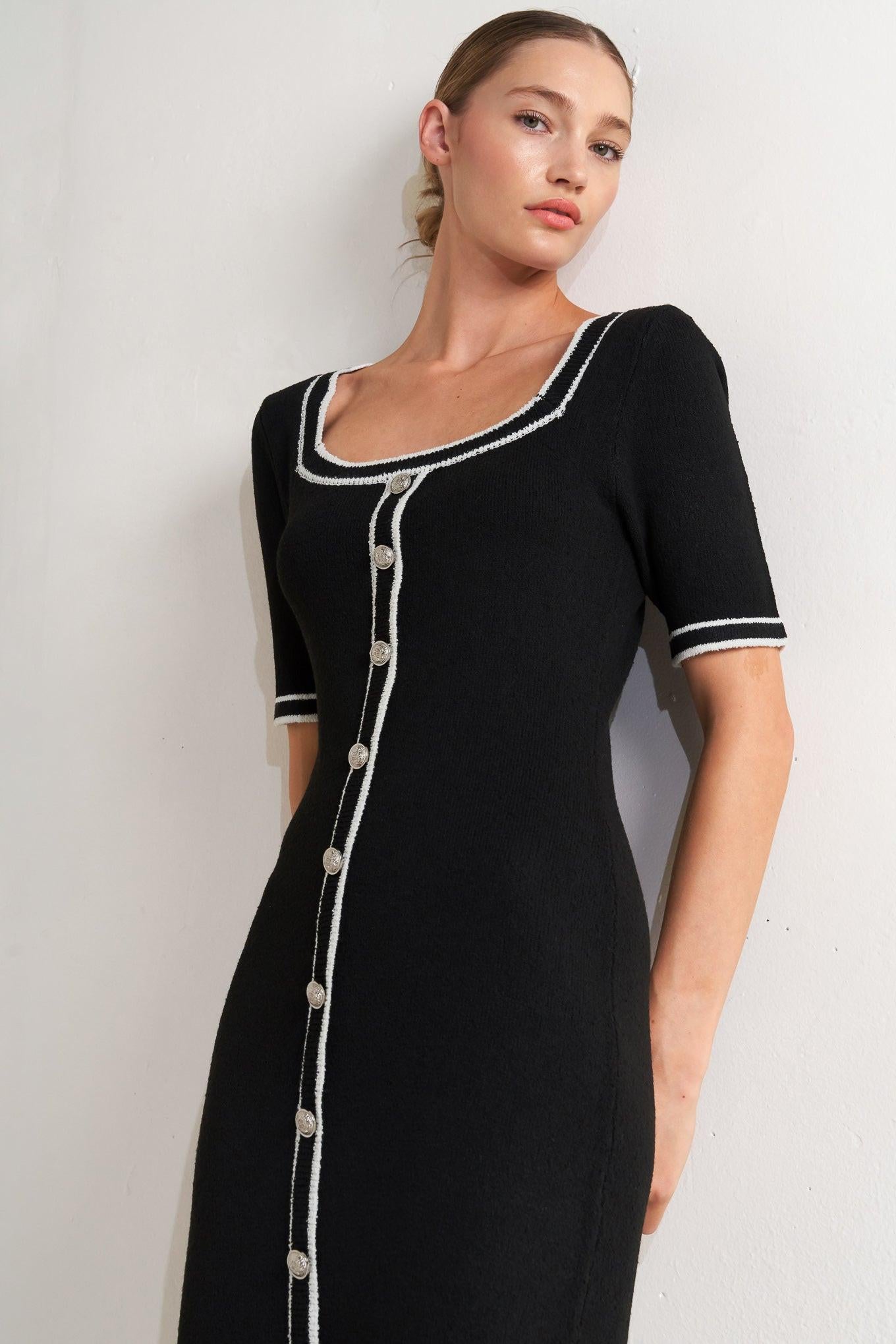 MODERN CLASSIC SWEATER KNIT MIDI DRESS l FREEMARKET Flying Tomato MODERN CLASSIC SWEATER KNIT MIDI DRESS l FREEMARKET Flying Tomato