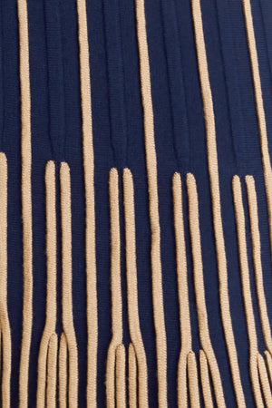 SMOOTH WEIGHTED FEEL KNIT MIDI DRESS.