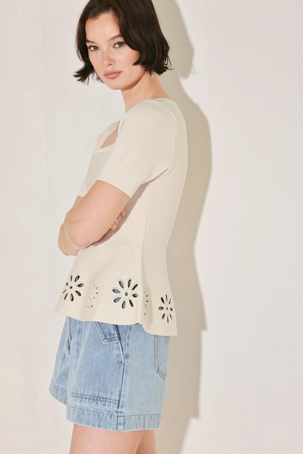 SUMMER CRUSH EDIT SWEATER KNIT TOP.