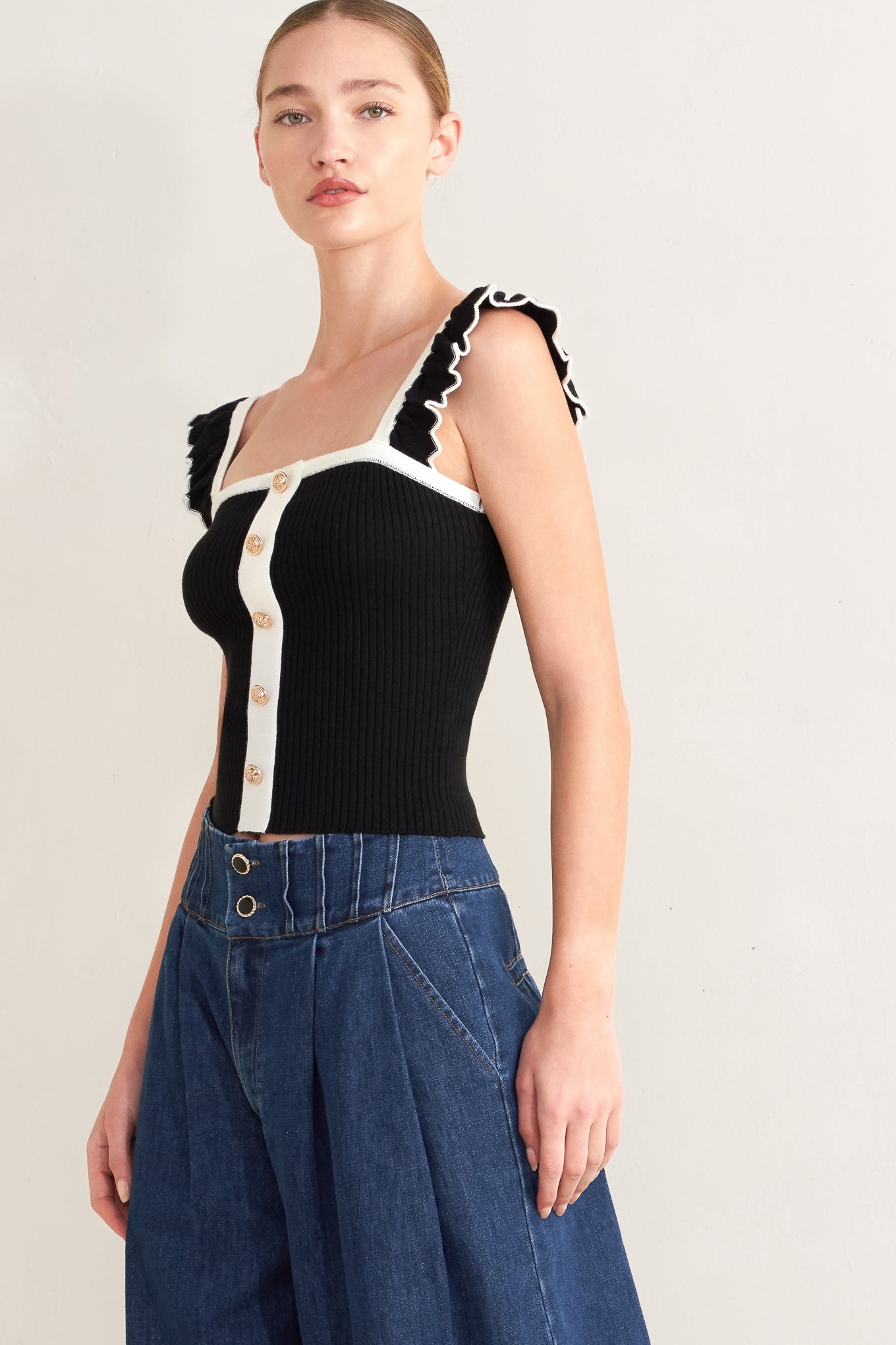 COFFEE DATE CHIC SWEATER KNIT TOP