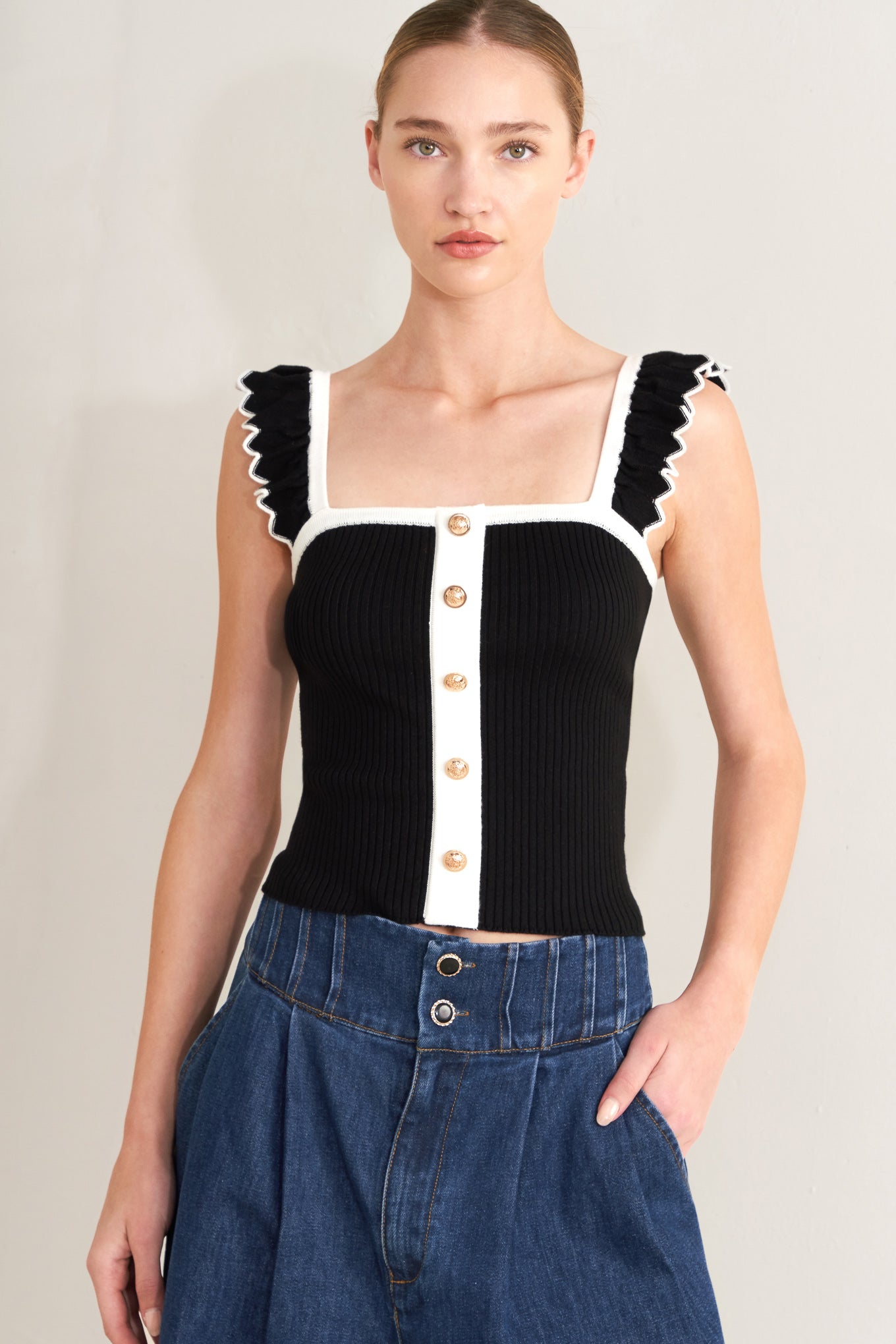 COFFEE DATE CHIC SWEATER KNIT TOP