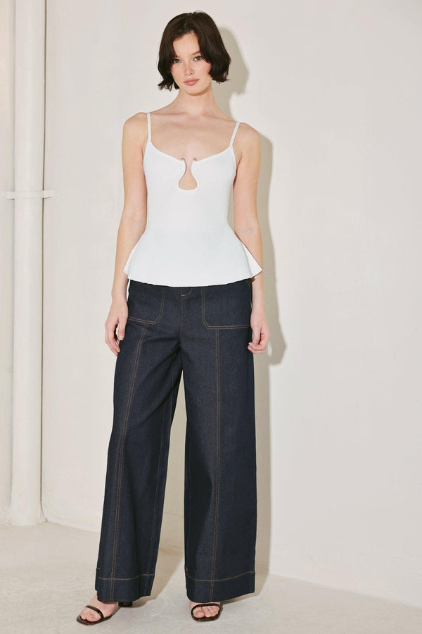 AFTER HOURS ICON SWEATER KNIT CAMI TOP.