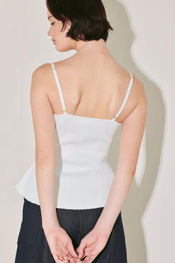 AFTER HOURS ICON SWEATER KNIT CAMI TOP.