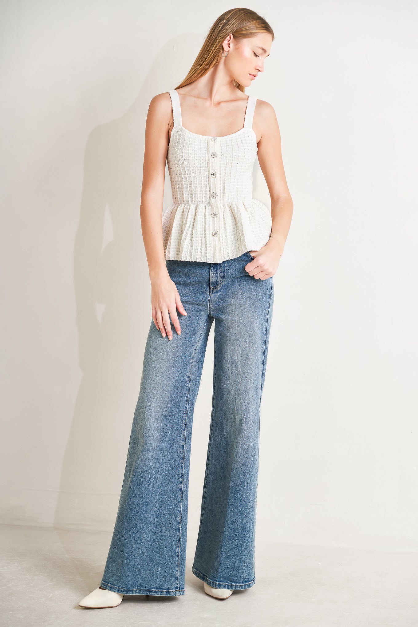 [PREORDER] SUNDAY IN SANTORINI SWEATER KNIT TOP - Flying Tomato - SWEATERS - Freemarket