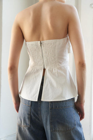 LONGING AND LOVE WOVEN TOP.