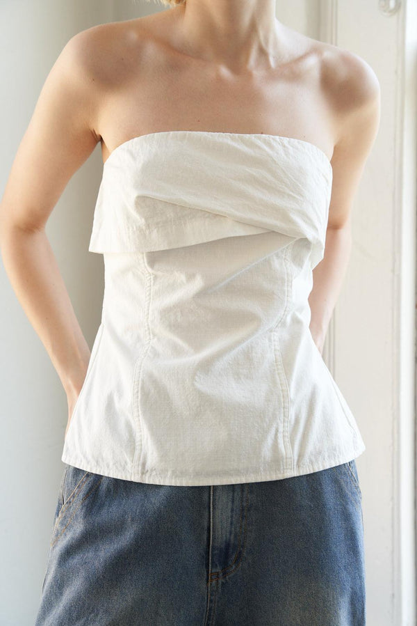 LONGING AND LOVE WOVEN TOP.