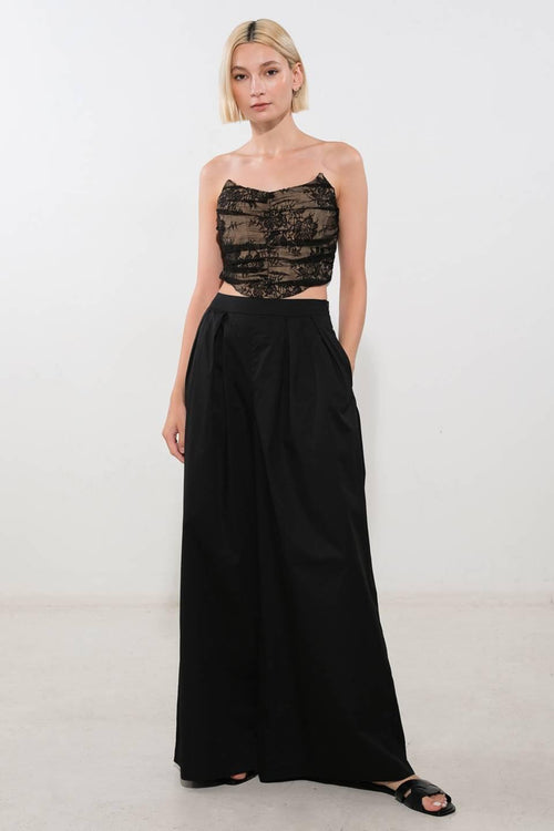 BE THE EXCEPTION LACE CROP TOP.