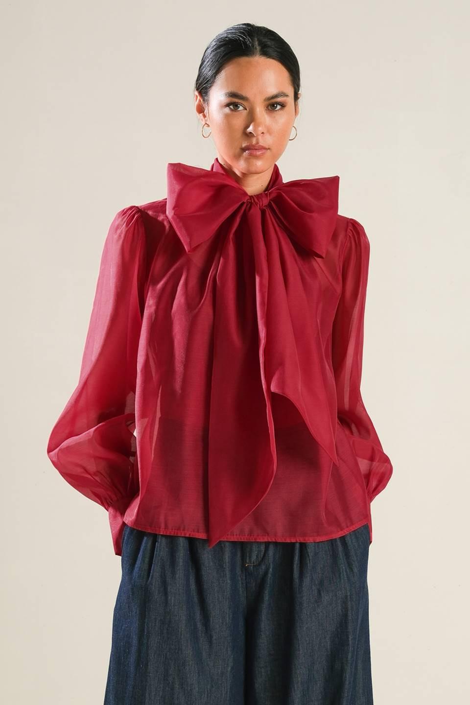 ON THIS DAY ORGANZA TOP.