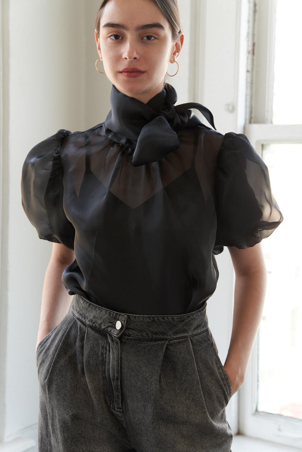 CHARMING BABE WOVEN TOP.
