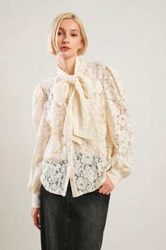 PATRIOTIC PRINCESS WOVEN LACE TOP.