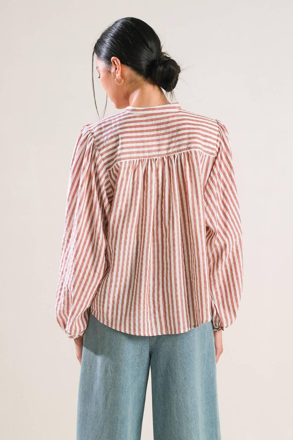 MADE ME REALIZE PEASANT TOP.