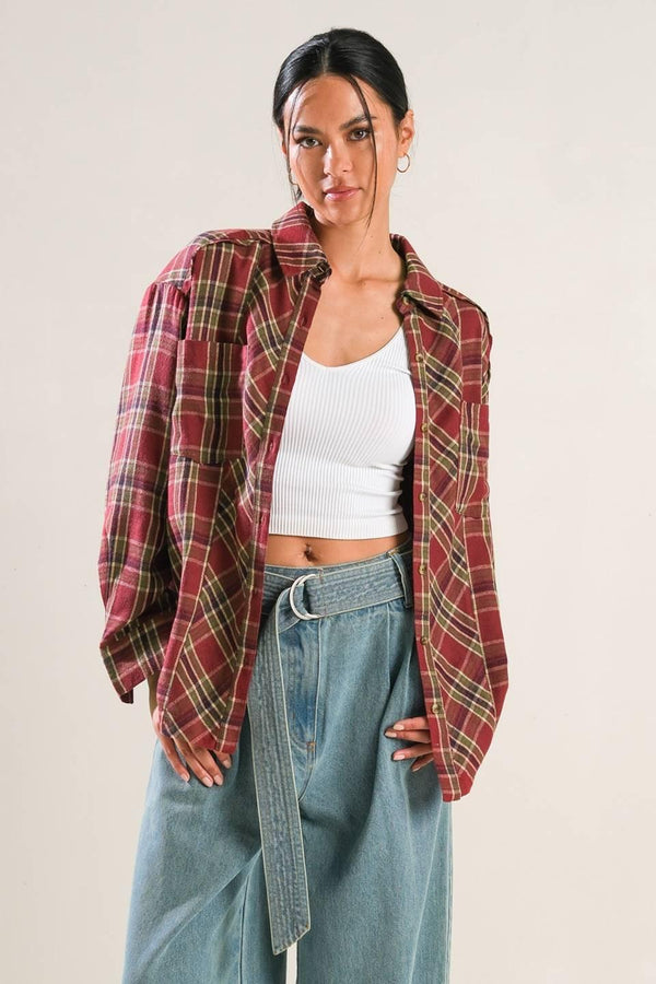 TIMELESS CHARM WOVEN TOP.