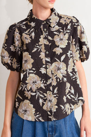 POSH PRESENCE WOVEN TOP.