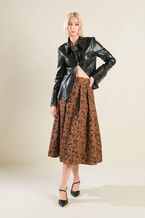 MY HEART TO YOU FAUX LEATHER TOP.