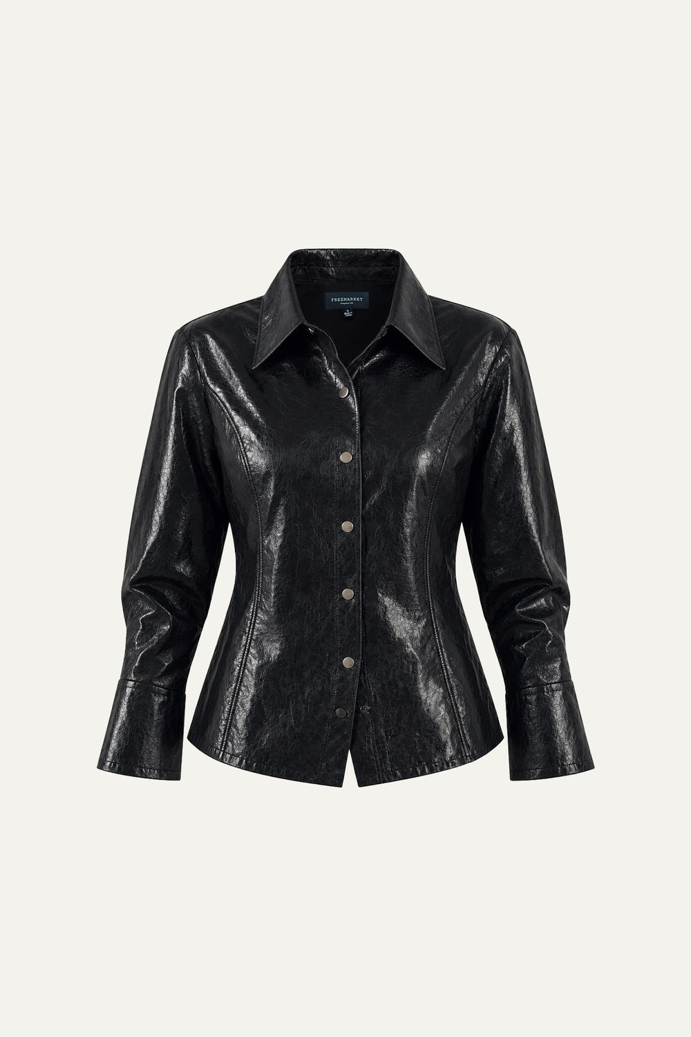 MY HEART TO YOU FAUX LEATHER TOP