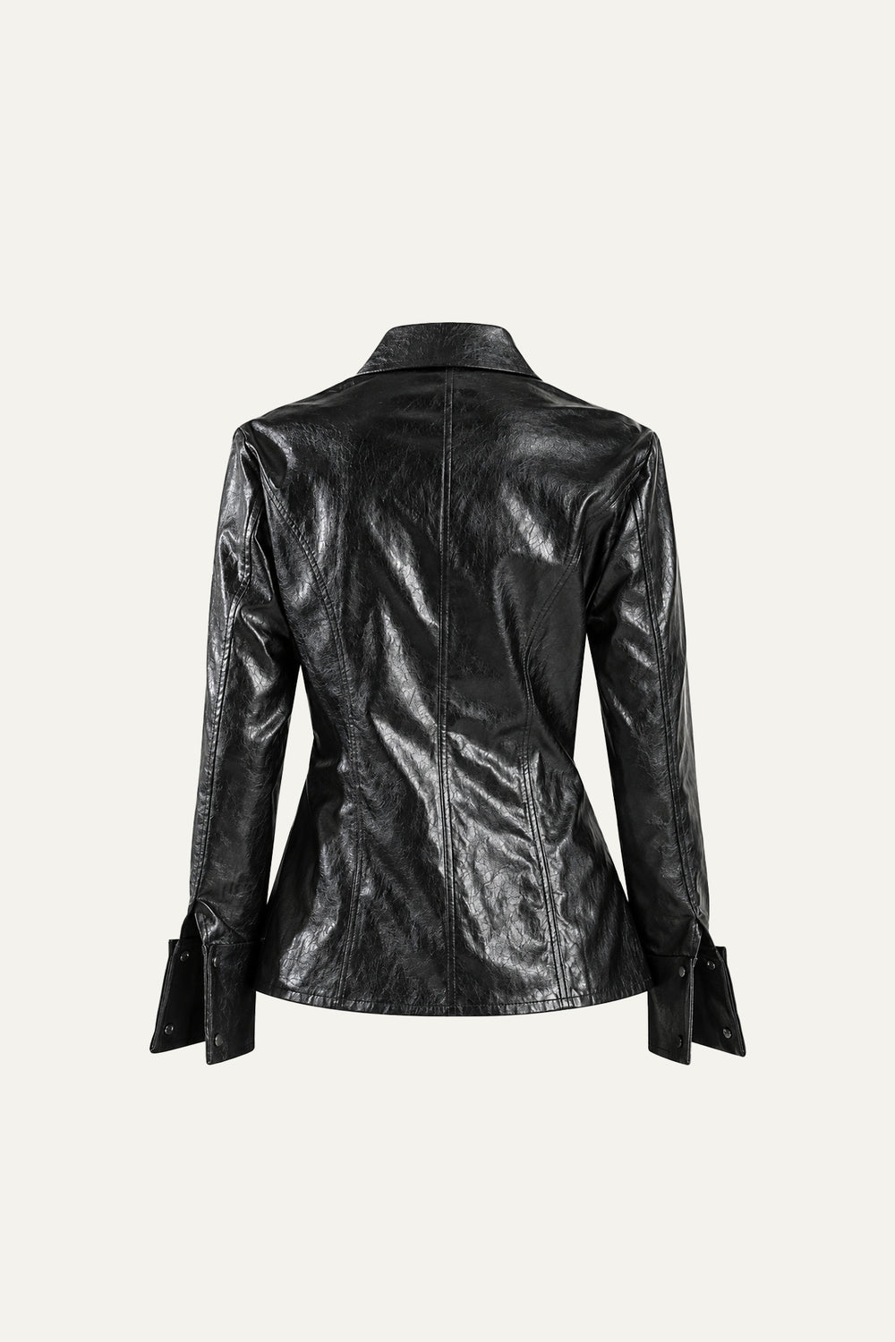 MY HEART TO YOU FAUX LEATHER TOP