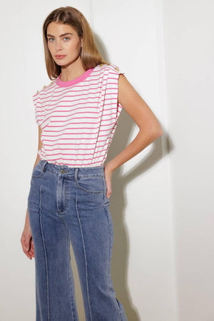 FEELING SPECIAL PINK KNIT TOP - Flying Tomato - TOPS - Freemarket