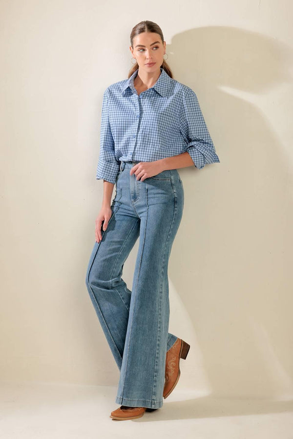 AWAITING LOVE WOVEN TOP.