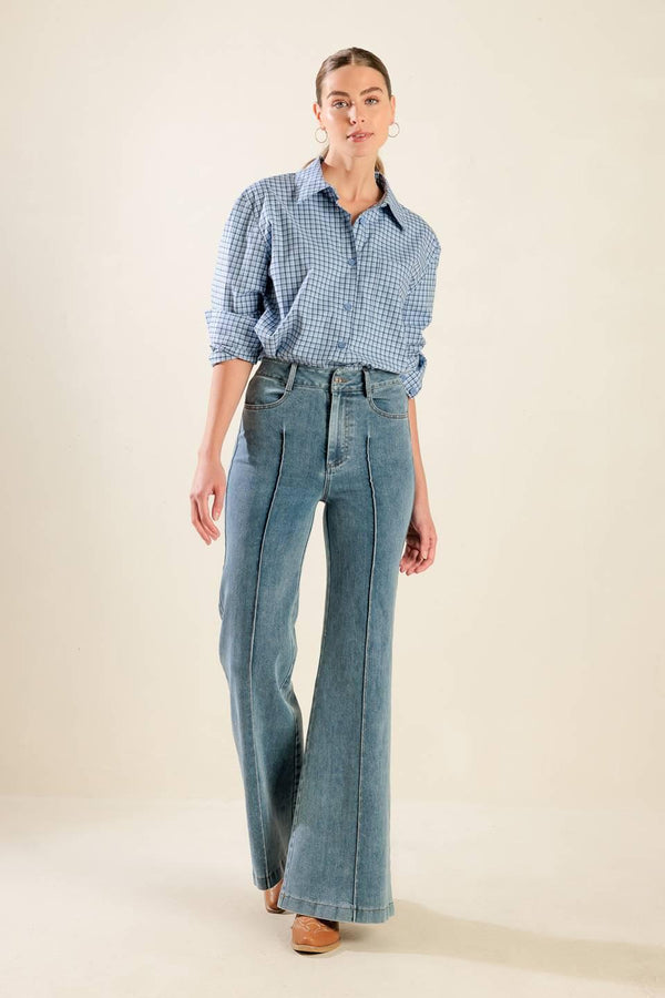 AWAITING LOVE WOVEN TOP.
