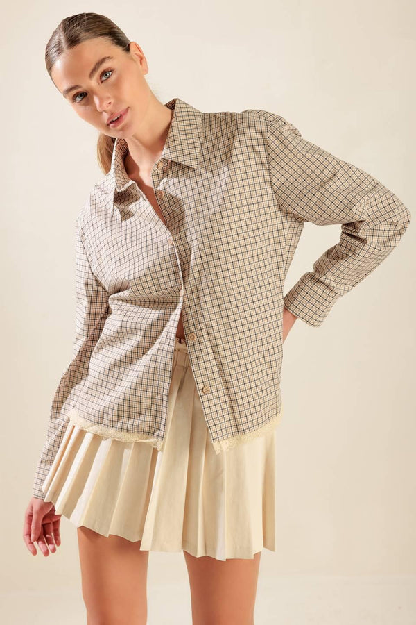 AWAITING LOVE WOVEN TOP.
