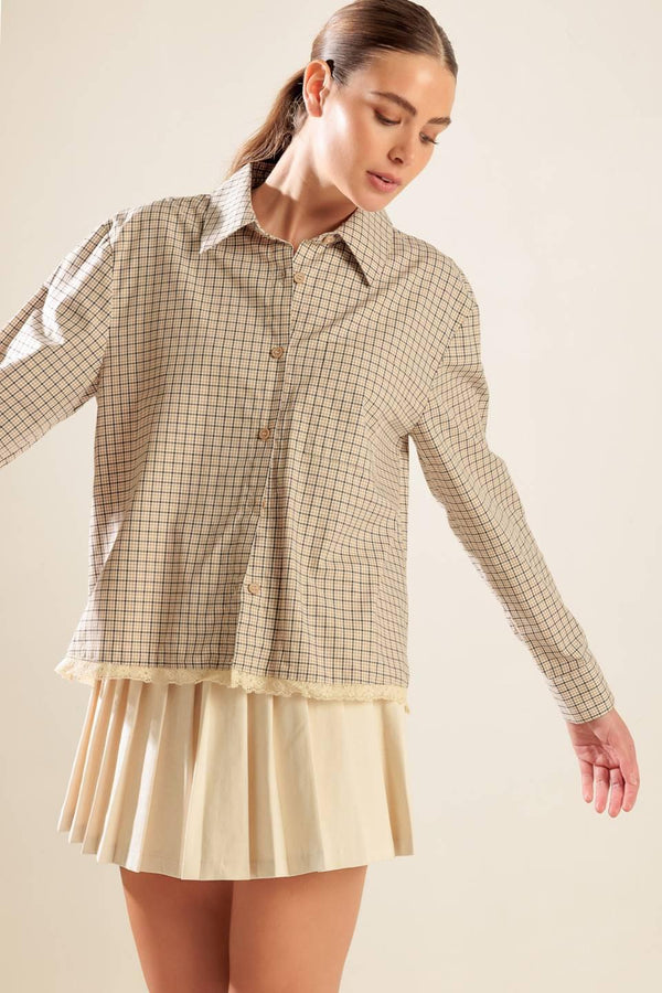 AWAITING LOVE WOVEN TOP.