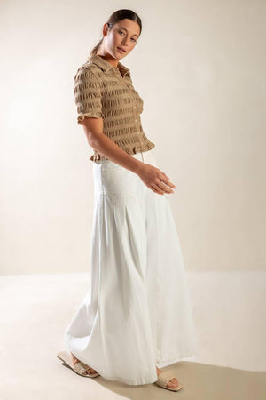 PICNIC AT SUNSET WOVEN TOP.