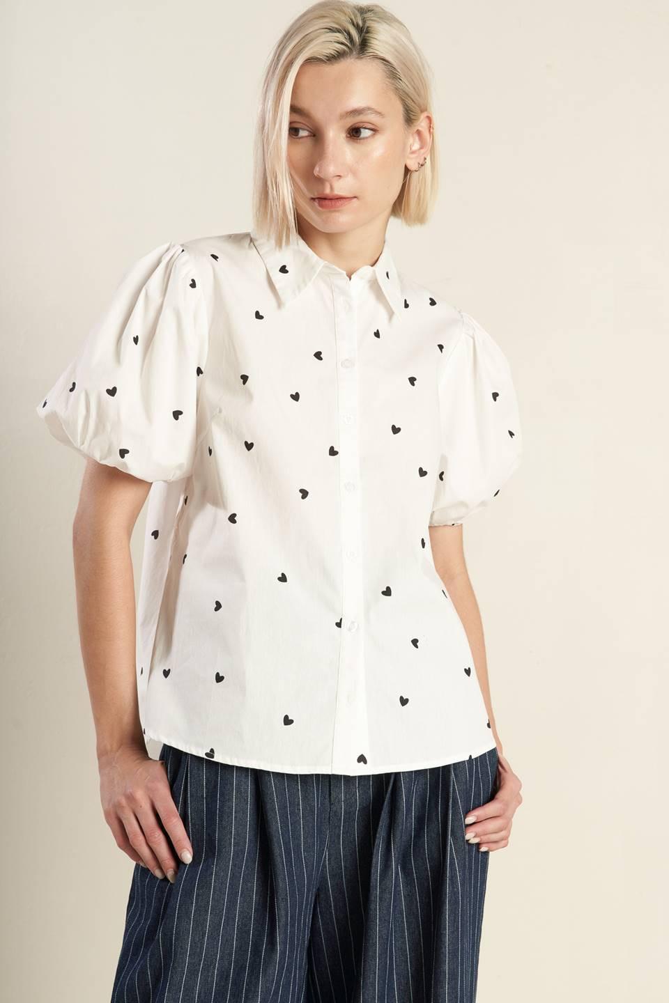 FOREVER DAYDREAMING WOVEN TOP.