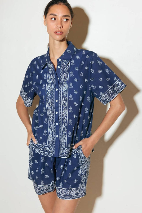SUNKISSED MEADOW WOVEN SHIRT.