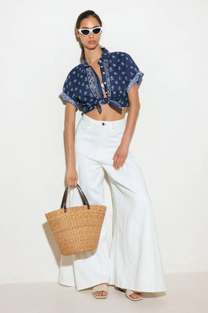 SUNKISSED MEADOW WOVEN SHIRT.