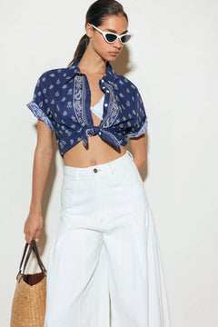 SUNKISSED MEADOW WOVEN SHIRT.