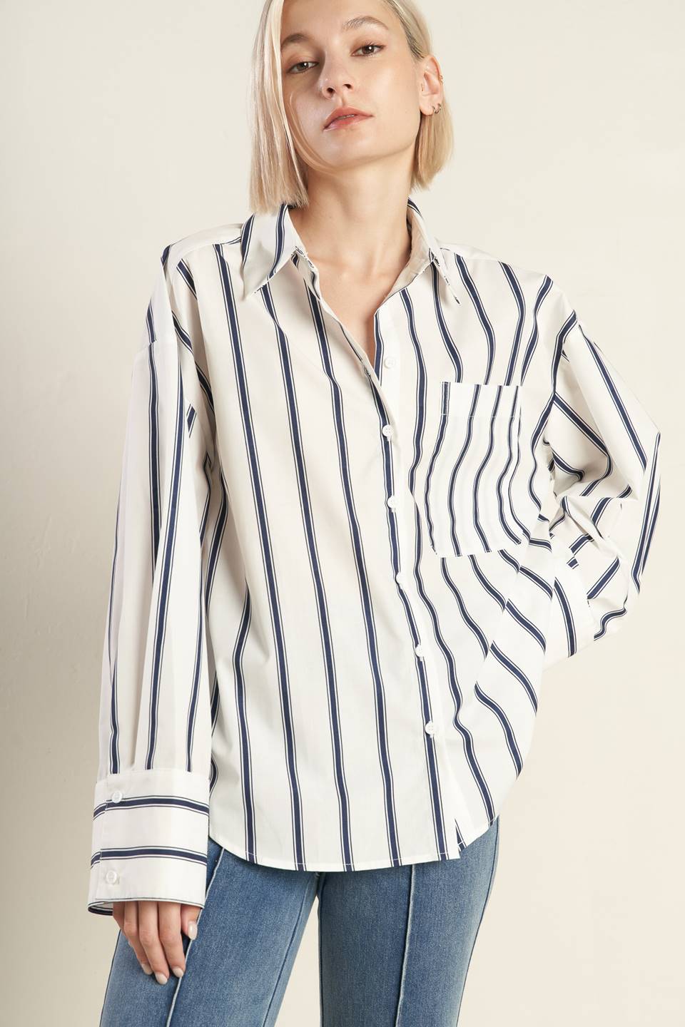 LOST IN PARADISE OVERSIZE WOVEN SHIRT