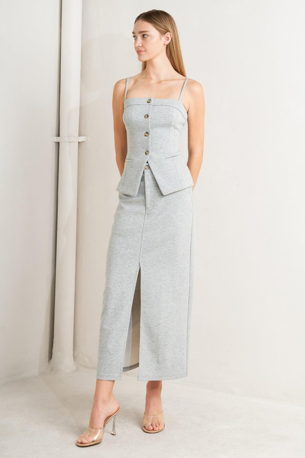 LOVELY BY NATURE KNIT VEST.