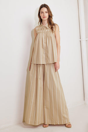 SOMEWHERE TO BE WOVEN TOP.
