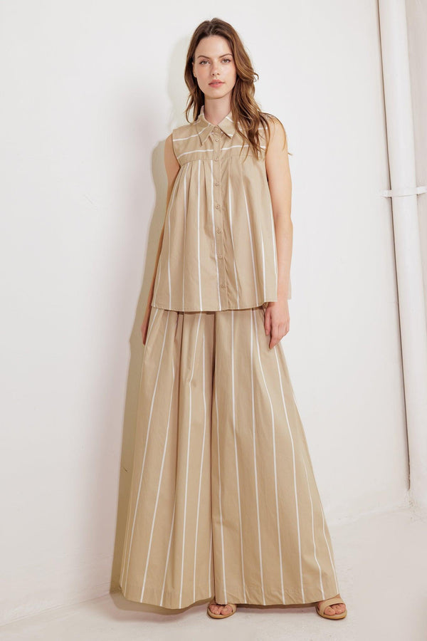 SOMEWHERE TO BE WOVEN TOP.