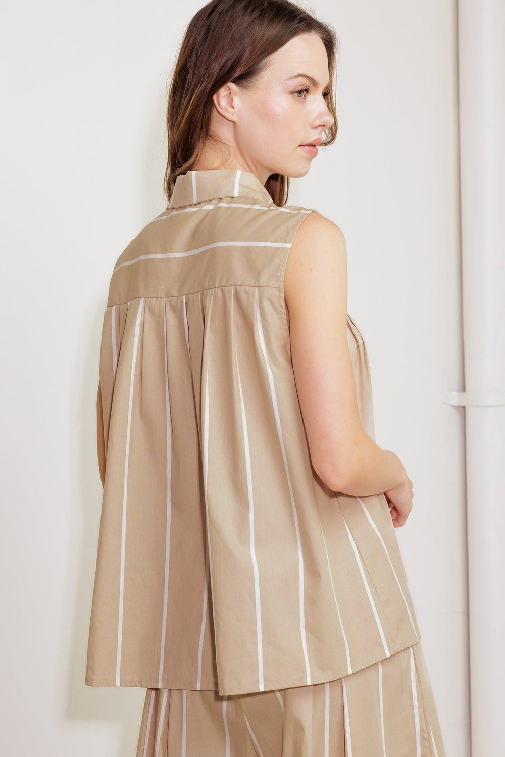 SOMEWHERE TO BE WOVEN TOP.