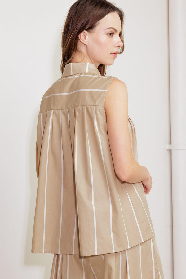 SOMEWHERE TO BE WOVEN TOP.