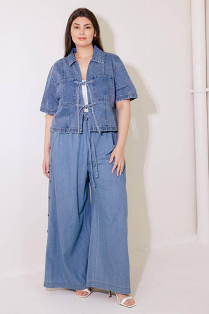 BY CHANCE DENIM TOP.
