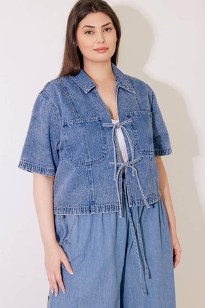 BY CHANCE DENIM TOP.