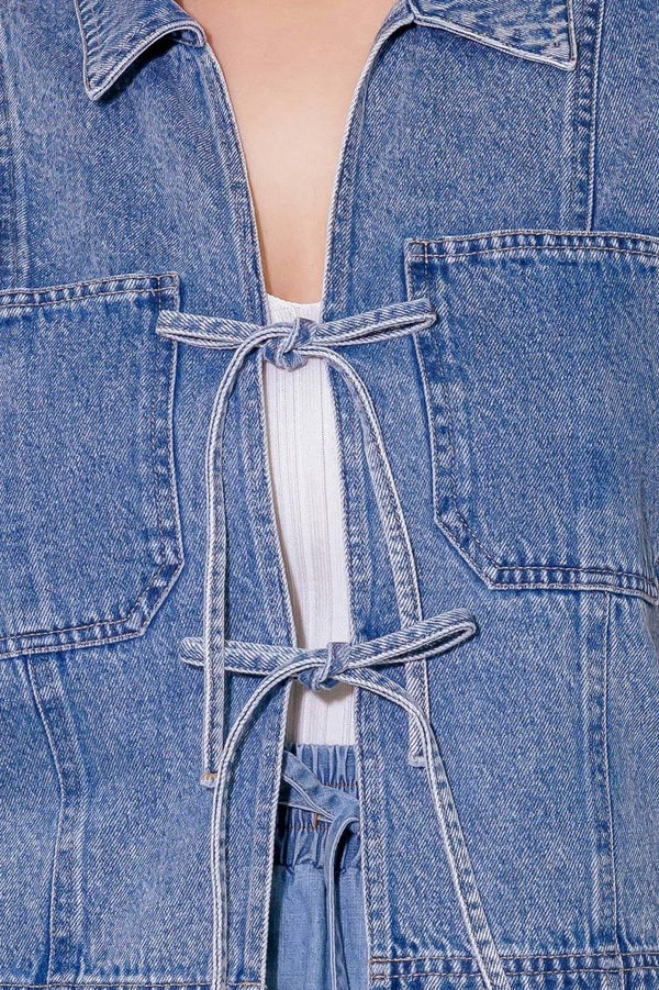 BY CHANCE DENIM TOP.
