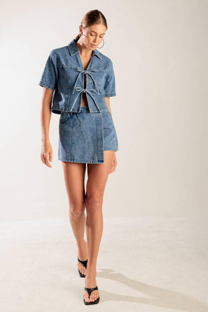 BY CHANCE DENIM TOP.