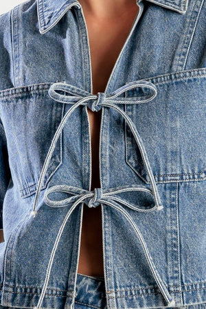 BY CHANCE DENIM TOP.