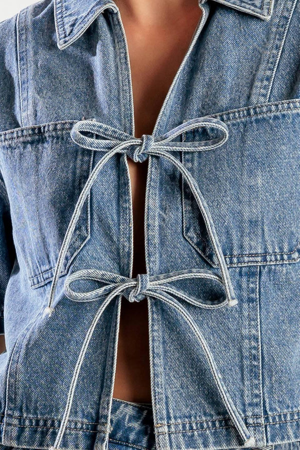BY CHANCE DENIM TOP.