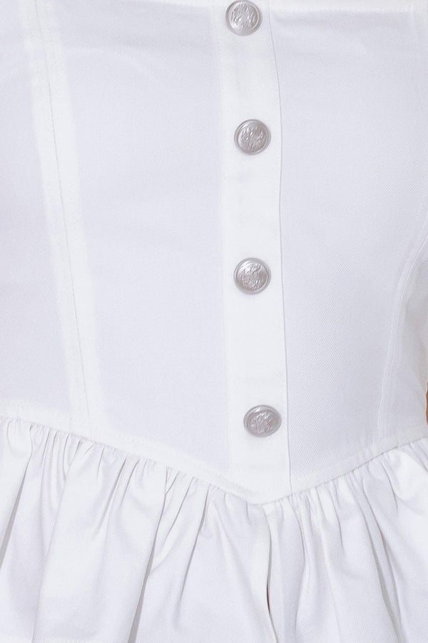 IN THIS MOMENT WHITE WOVEN TOP.