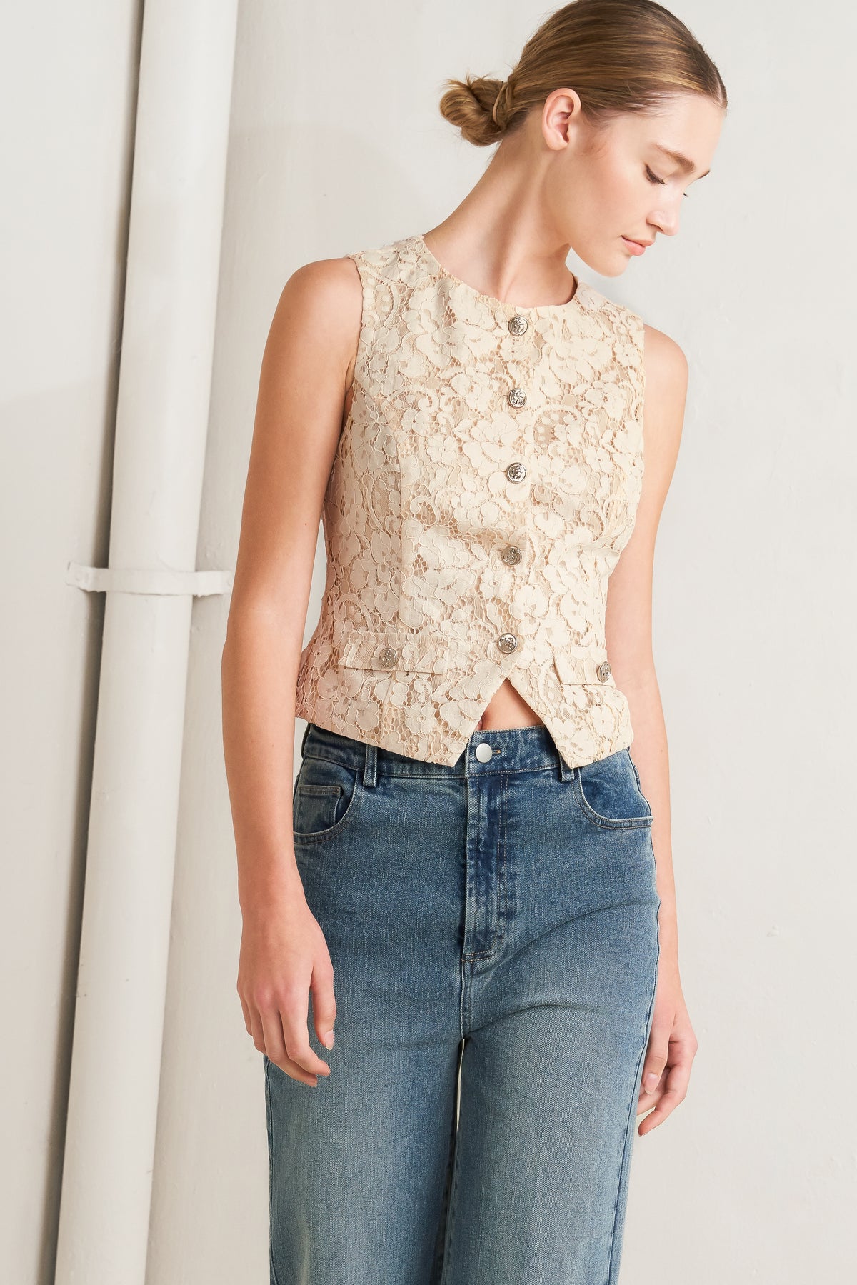 SWEET BUT STRONG WOVEN VEST