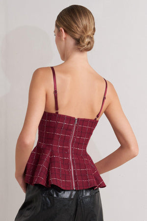 BURNT BOULEVARD TWEED CAMI TOP.