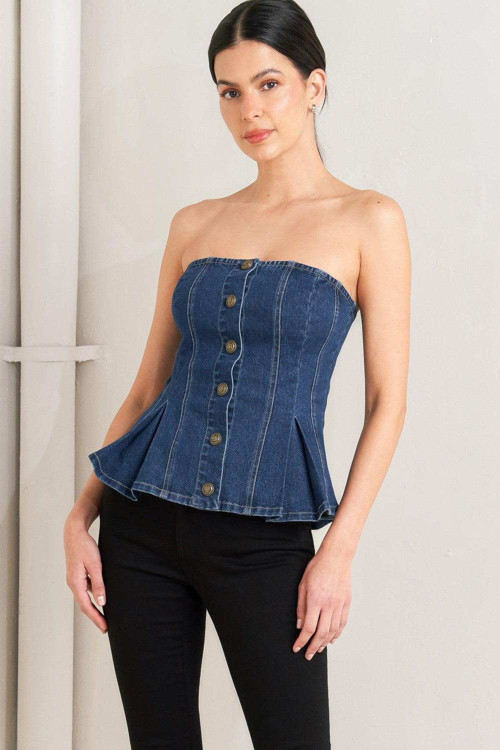 URBAN FABLE DENIM TOP.