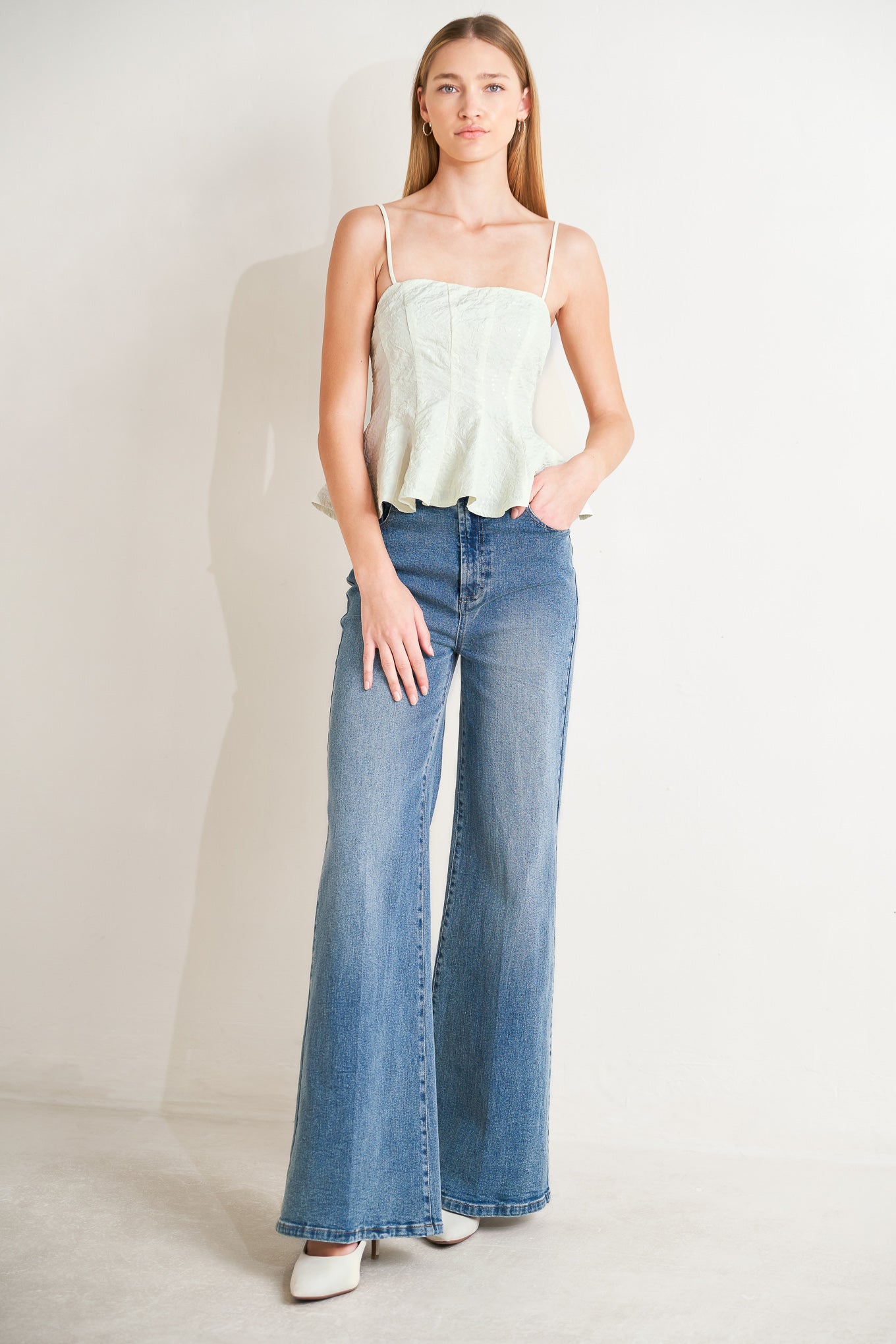 GRAND ENTRANCE WOVEN TOP - Flying Tomato - TOPS - Freemarket